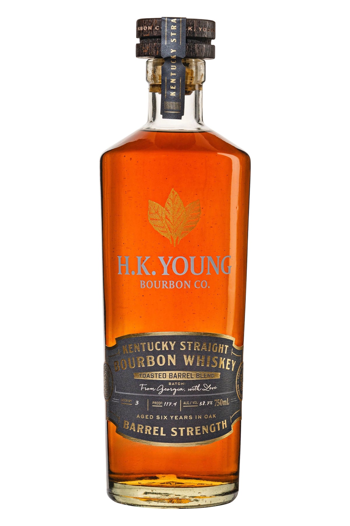 H.K. Young Toasted Barrel Blend Barrel Strength Kentucky Straight Bourbon Whiskey 117.4 Proof